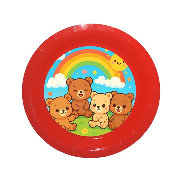 Prato de Papel Personalizado Ursinhos Baby - Imagem 5