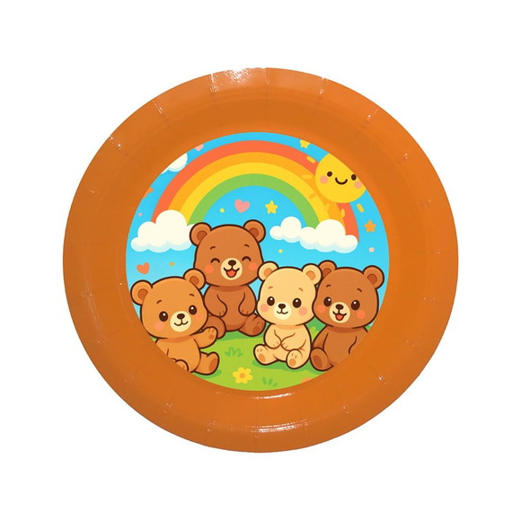 Prato de Papel Personalizado Ursinhos Baby - Imagem 2
