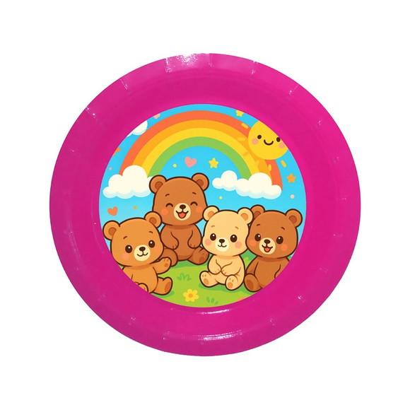Prato de Papel Personalizado Ursinhos Baby - Imagem 4
