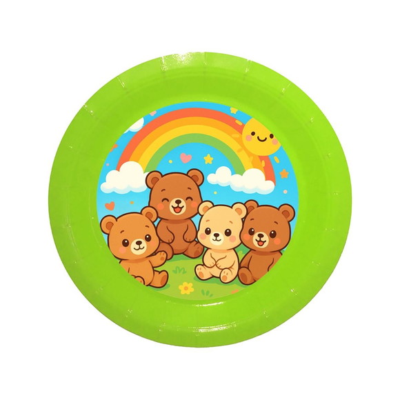 Prato de Papel Personalizado Ursinhos Baby - Imagem 3