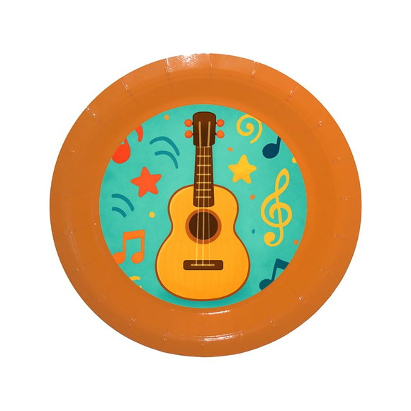 Prato de Papel Personalizado Violão - Imagem 2