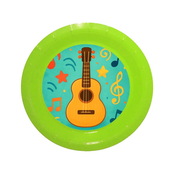 Prato de Papel Personalizado Violão - Imagem 3