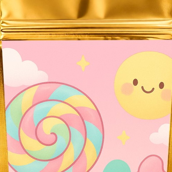 Saco Festa Metalizado Dourado 13x20 Candy Color - Imagem 4