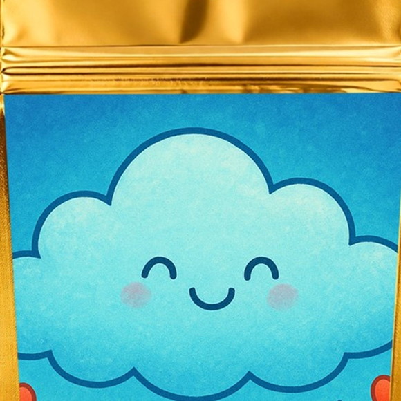 Saco Festa Metalizado Dourado 13x20 Chuva de Bênçãos - Imagem 4