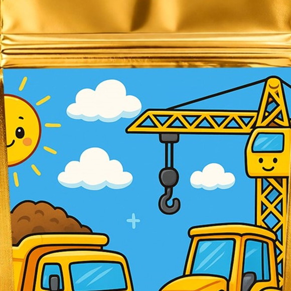 Saco Festa Metalizado Dourado 13x20 Construção Civil - Imagem 4