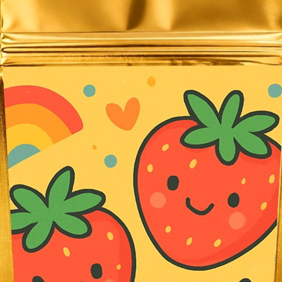 Saco Festa Metalizado Dourado 13x20 Moaranguinhos Fofos - Imagem 4