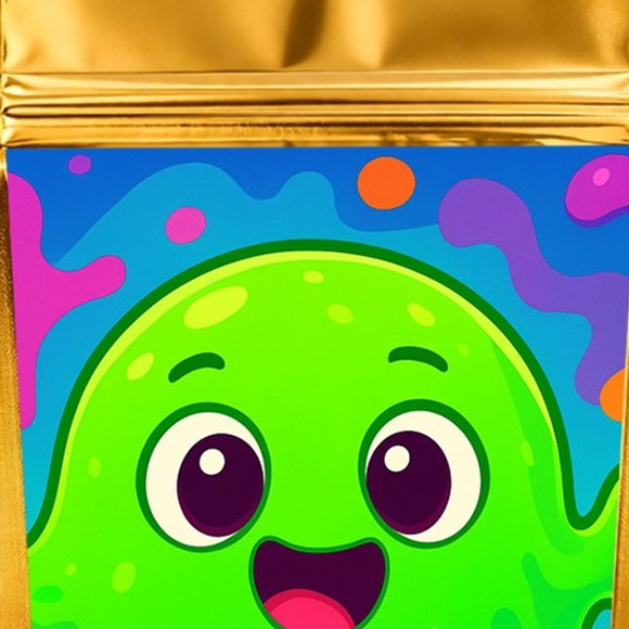 Saco Festa Metalizado Dourado 13x20 Slime - Imagem 4