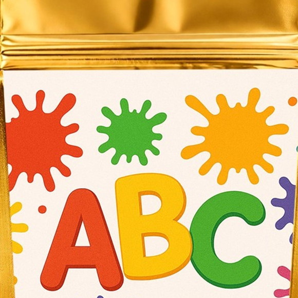 Saco Festa Metalizado Dourado 13x20 Volta às Aulas - Imagem 4
