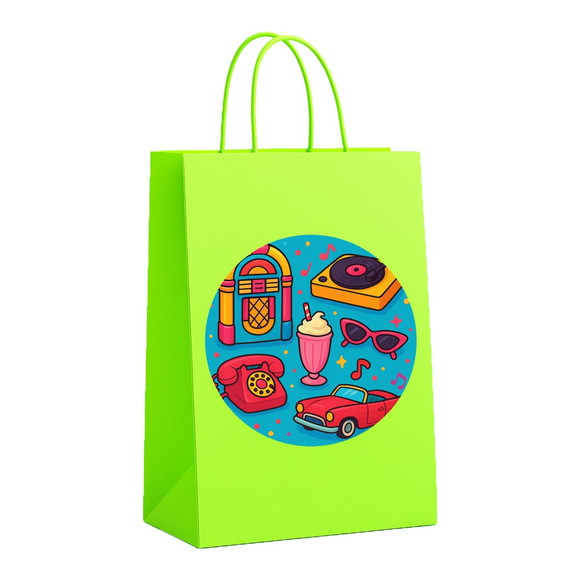 Sacola de Papel Personalizada Infantil Anos 50 - Imagem 5