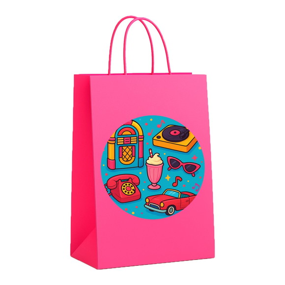 Sacola de Papel Personalizada Infantil Anos 50 - Imagem 3