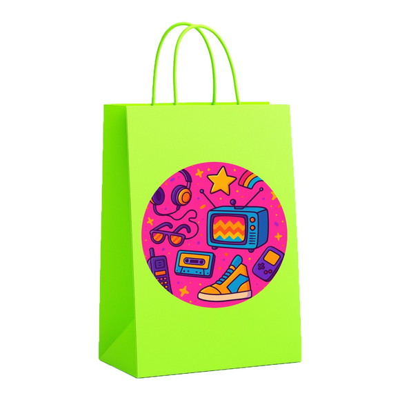 Sacola de Papel Personalizada Infantil Anos 80 - Imagem 5