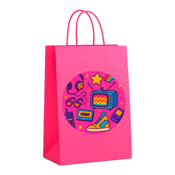 Sacola de Papel Personalizada Infantil Anos 80 - Imagem 3