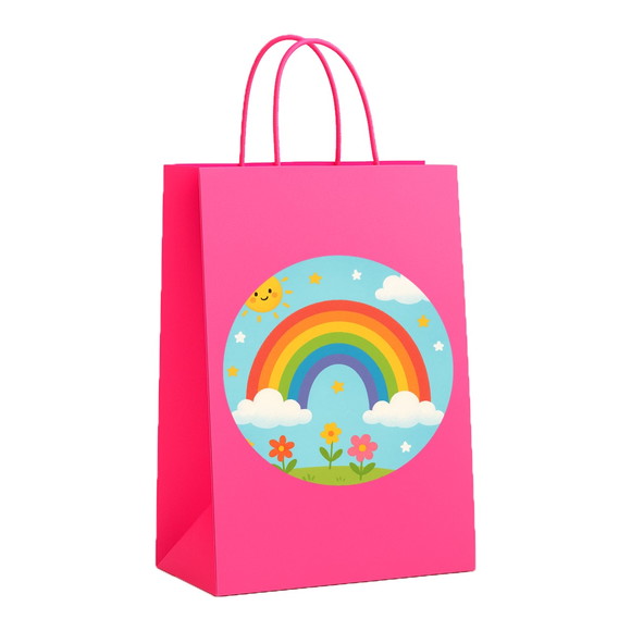 Sacola de Papel Personalizada Infantil Arco-íris - Imagem 3