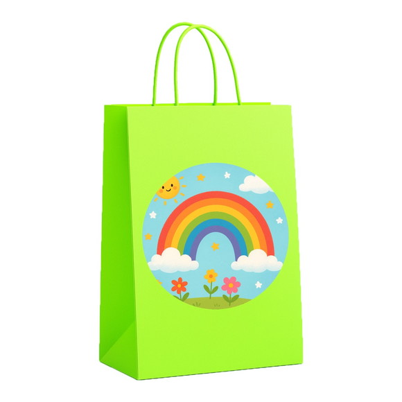 Sacola de Papel Personalizada Infantil Arco-íris - Imagem 5