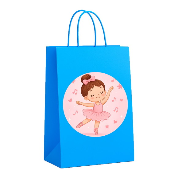 Sacola de Papel Personalizada Infantil Bailarina - Imagem 2