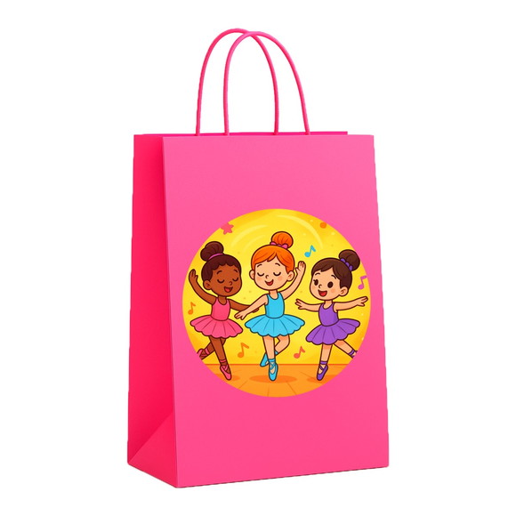 Sacola de Papel Personalizada Infantil Balé - Imagem 3