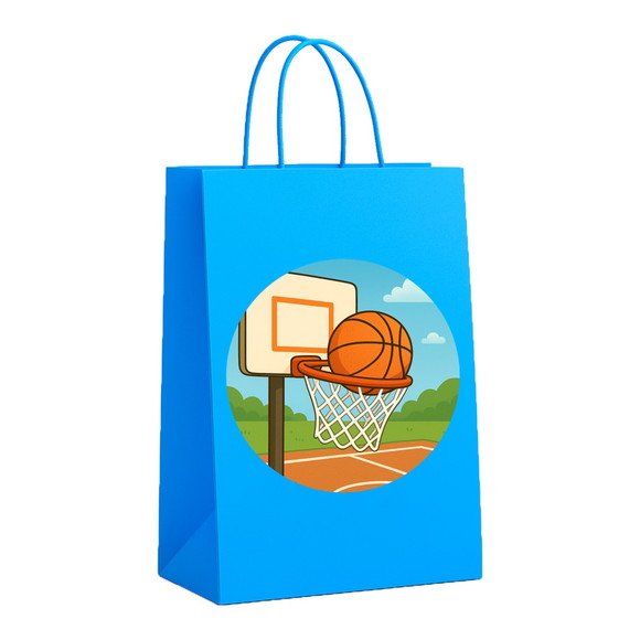 Sacola de Papel Personalizada Infantil Basquete - Imagem 2