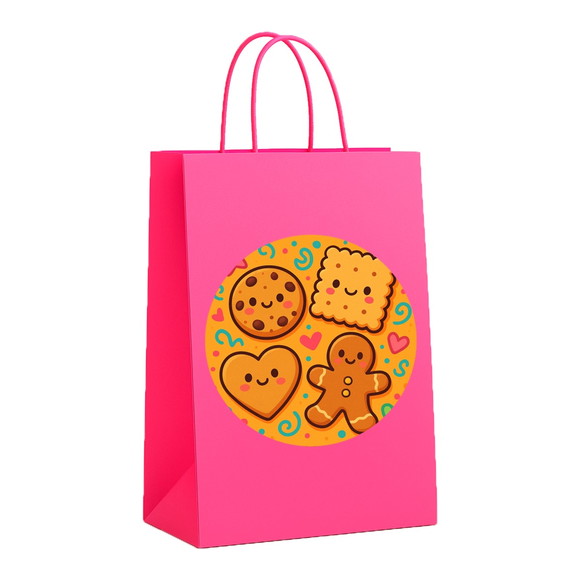 Sacola de Papel Personalizada Infantil Biscoitinhos - Imagem 3