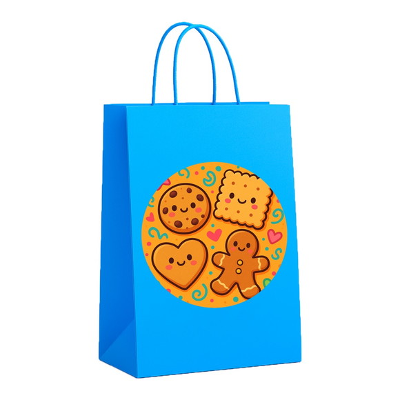 Sacola de Papel Personalizada Infantil Biscoitinhos - Imagem 2