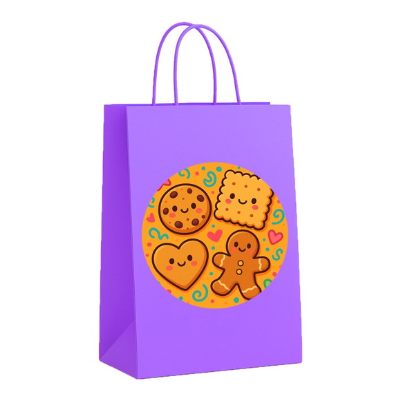 Sacola de Papel Personalizada Infantil Biscoitinhos - Imagem 4
