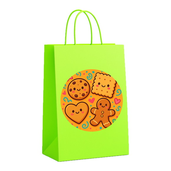 Sacola de Papel Personalizada Infantil Biscoitinhos - Imagem 5