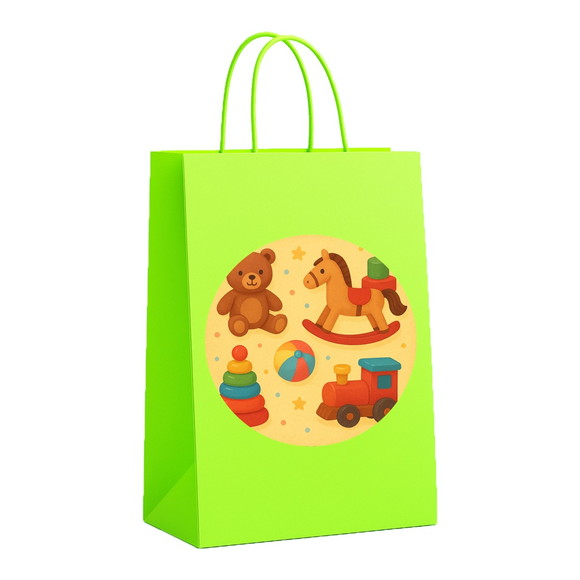Sacola de Papel Personalizada Infantil Brinquedos Clássicos - Imagem 5