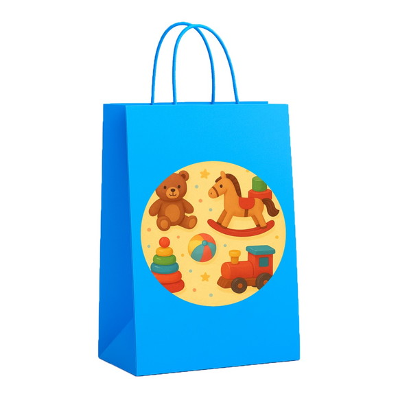 Sacola de Papel Personalizada Infantil Brinquedos Clássicos - Imagem 2