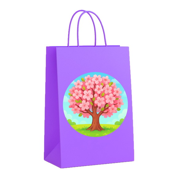 Sacola de Papel Personalizada Infantil Cerejeira - Imagem 4