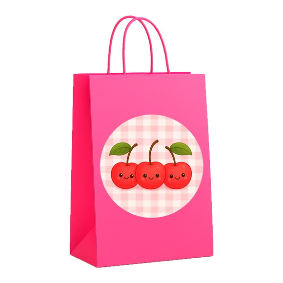 Sacola de Papel Personalizada Infantil Cerejinha - Imagem 3