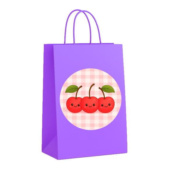 Sacola de Papel Personalizada Infantil Cerejinha - Imagem 4