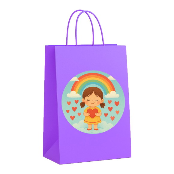 Sacola de Papel Personalizada Infantil Chuva de Amor - Imagem 4