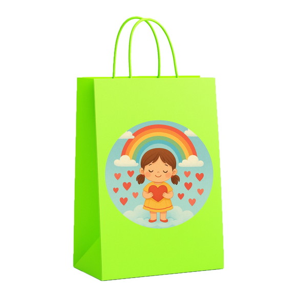 Sacola de Papel Personalizada Infantil Chuva de Amor - Imagem 5