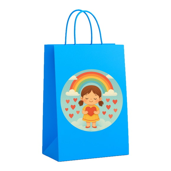 Sacola de Papel Personalizada Infantil Chuva de Amor - Imagem 2
