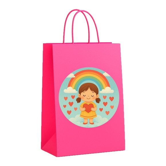 Sacola de Papel Personalizada Infantil Chuva de Amor - Imagem 3