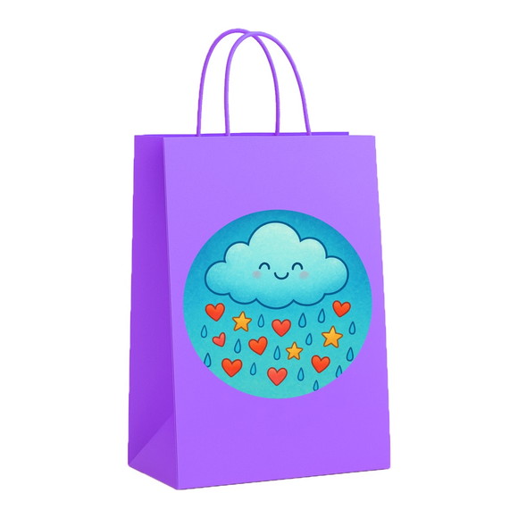 Sacola de Papel Personalizada Infantil Chuva de Bênçãos - Imagem 4