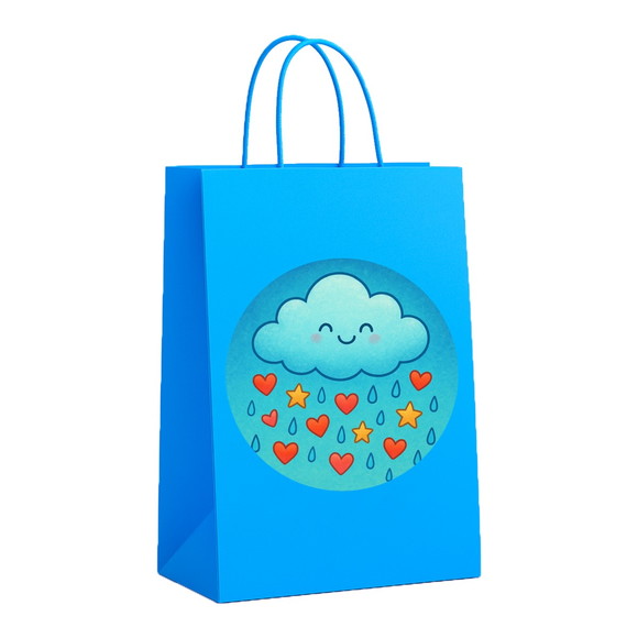 Sacola de Papel Personalizada Infantil Chuva de Bênçãos - Imagem 2