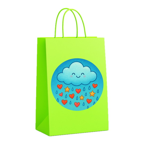 Sacola de Papel Personalizada Infantil Chuva de Bênçãos - Imagem 5