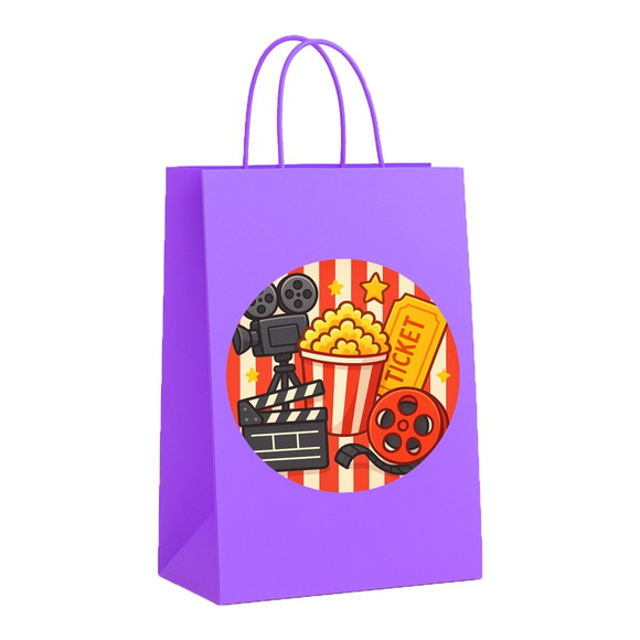 Sacola de Papel Personalizada Infantil Cinema - Imagem 4