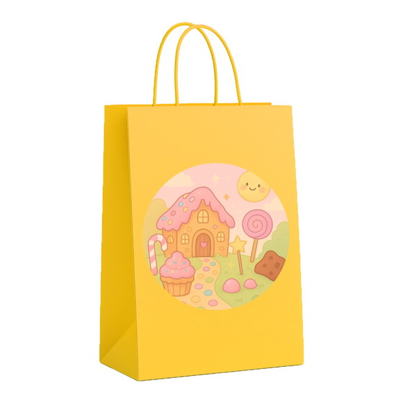 Sacola de Papel Personalizada Infantil Confeitaria Kids