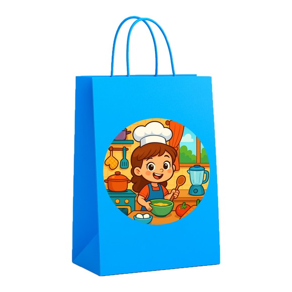 Sacola de Papel Personalizada Infantil Cozinha Kids - Imagem 2