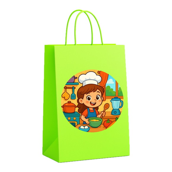 Sacola de Papel Personalizada Infantil Cozinha Kids - Imagem 5