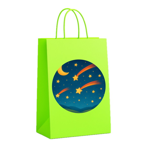 Sacola de Papel Personalizada Infantil Estrelas Cadentes - Imagem 5