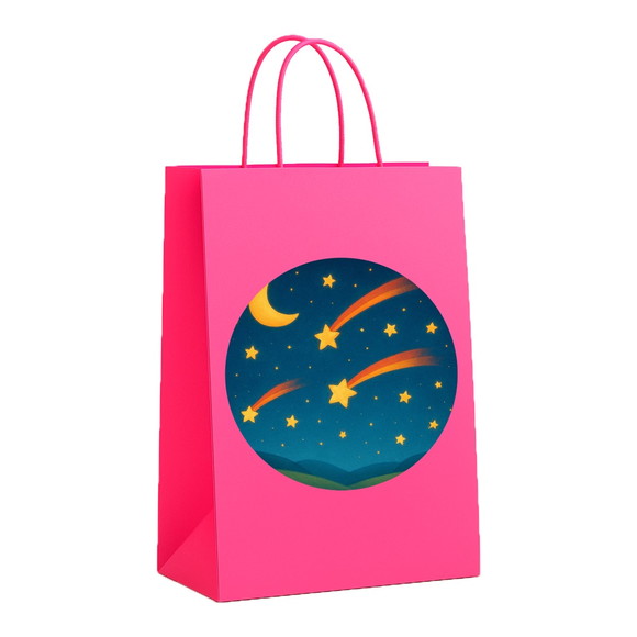 Sacola de Papel Personalizada Infantil Estrelas Cadentes - Imagem 3