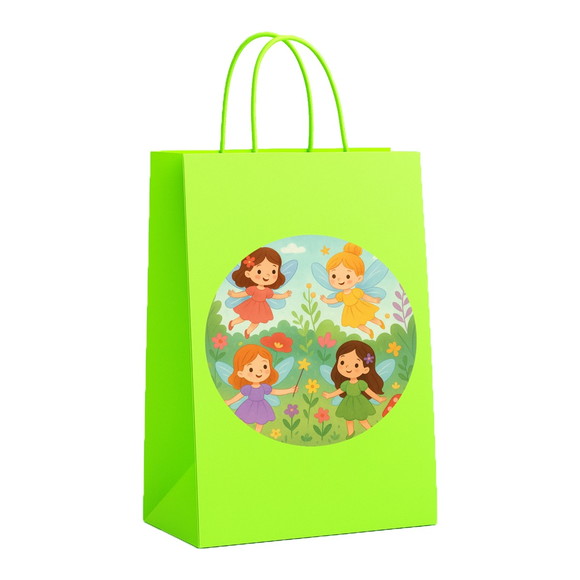 Sacola de Papel Personalizada Infantil Fadas - Imagem 5