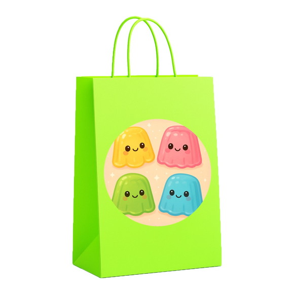 Sacola de Papel Personalizada Infantil Gelatinas - Imagem 5