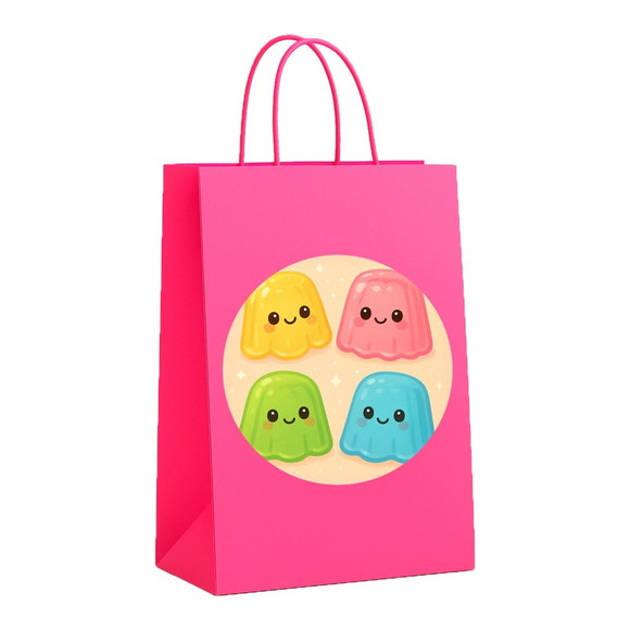 Sacola de Papel Personalizada Infantil Gelatinas - Imagem 3