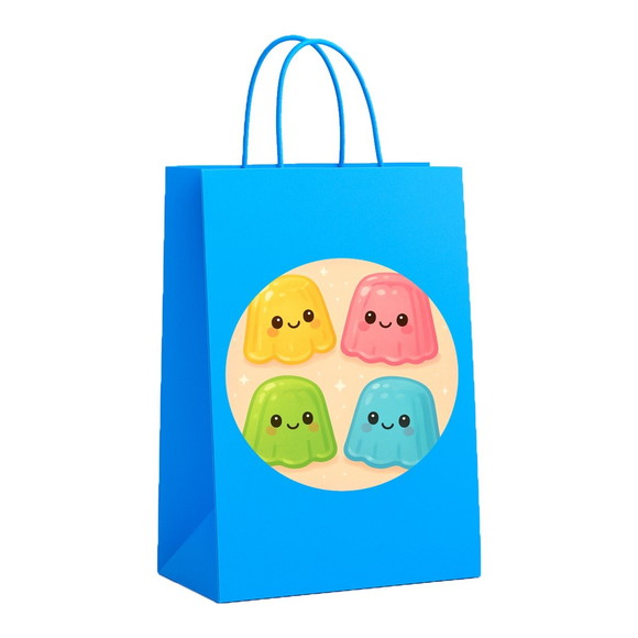 Sacola de Papel Personalizada Infantil Gelatinas - Imagem 2