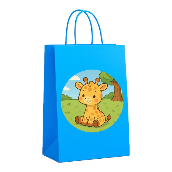Sacola de Papel Personalizada Infantil Girafinha Baby - Imagem 2