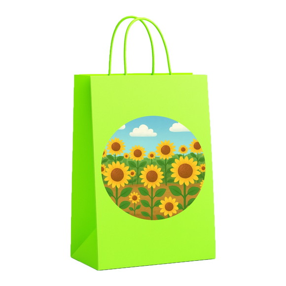Sacola de Papel Personalizada Infantil Girassóis - Imagem 5