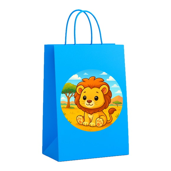 Sacola de Papel Personalizada Infantil Leão Baby - Imagem 2